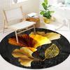 Luxury Flowers Round Rug Nonslip Area Rug Office Chair Mat Carpet For Living Room Bedroom Home Decor