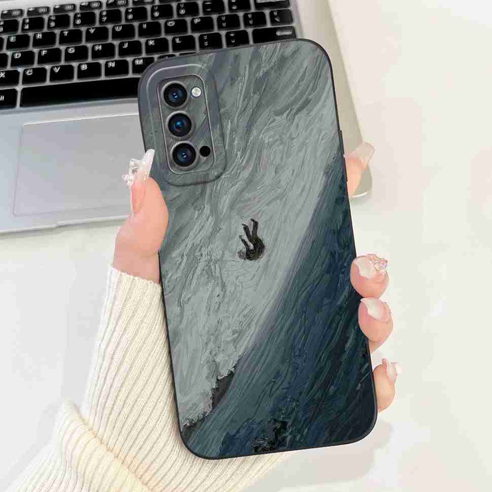 For Oppo Reno4 Pro 5G Case CPH2089 Luxury Art Painted Cover For Oppo Reno4 Reno 4 Pro 5G Phone Case Protector Soft Cover