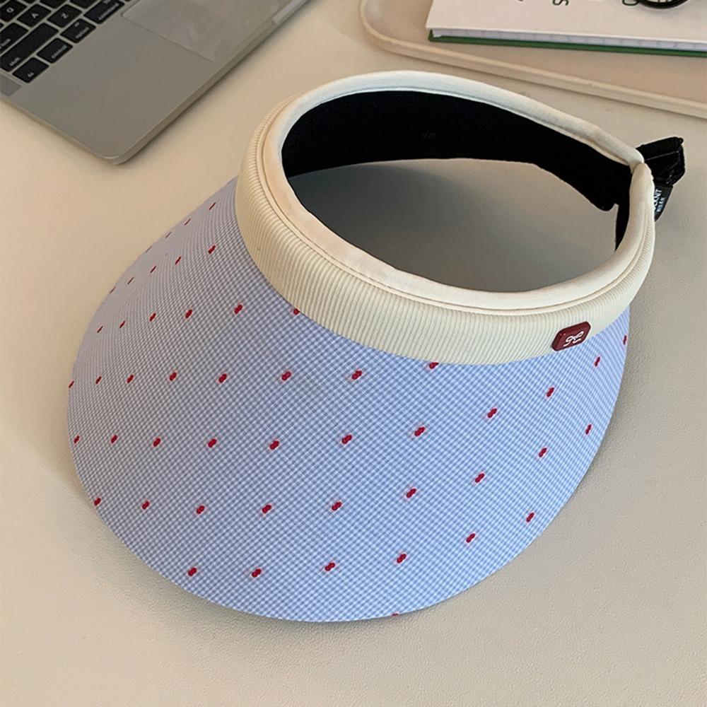 Sweet Empty Top Cap Anti-UV Visor Cap Simple Woman Sun Hat Travel
