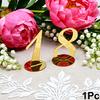1PC With Stand Weddings Number Holders Stylish Table Decor Sturdy Construction Birthday Acrylic Elegant