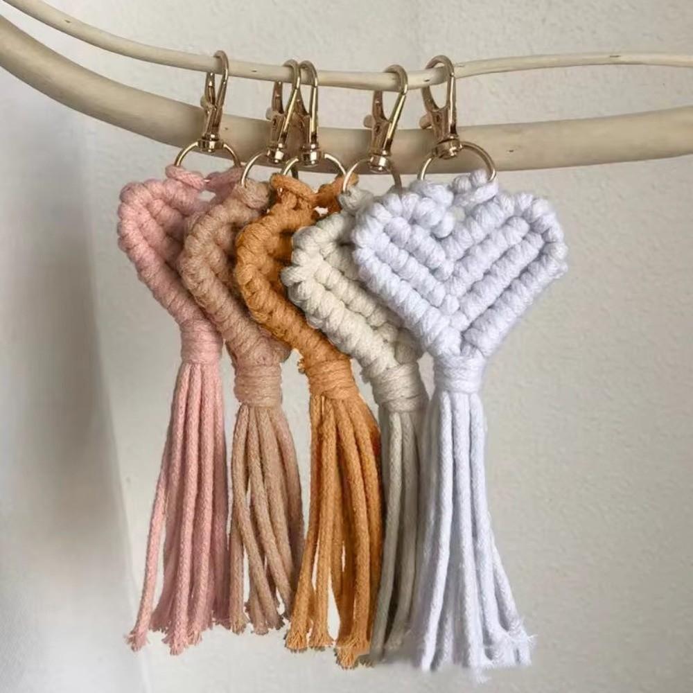 Cute Handwoven Keychains Pendant Style Mobile Phone Bag Pendant Car Keyring Gifts For Women Gift