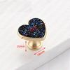 NAIERDI Heart Diamonds Cabinet Handles Zinc Alloy Lucky Clover Furniture Handles Drawer Knob Kitchen Wardrobes Dresser Knob