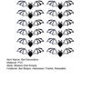 12Pcs Halloween 3D Bat Decoration Spooky Black Bat Ornament Home Office Bathroom Hollow Bat Shape Background Wall Sticker
