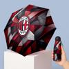 AC Milan Рисунок Печатный Мини 5 Сложений 8 Спиц Компактный Зонт Ветрозащитный Водонепроницаемый Легкий Портативный Складной