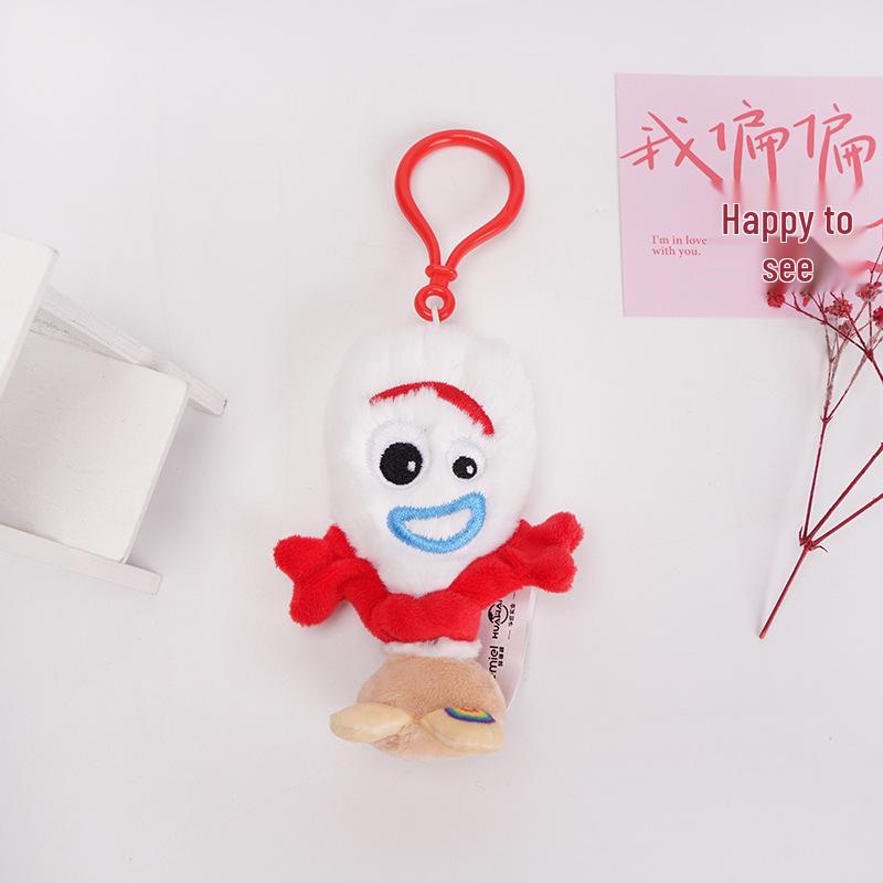 Disney Toy Story Plush Keychain: Forky, Woody, Buzz Lightyear Figures