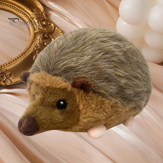 Декоративная игрушка Ёжик Имитация Плюшевое Пищащая Набитое Животное Образовательная Плюшевая Модель Кукла Украшение для Дома Офиса Спальни Дети Взрослые Рождество