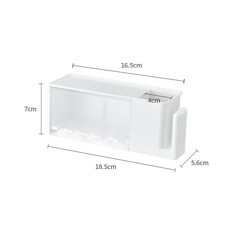 Полки для ванной комнаты Настенное крепление для зубных щеток и зубной пасты Присоска для хранения Органайзер для туалетных принадлежностей Аксессуары