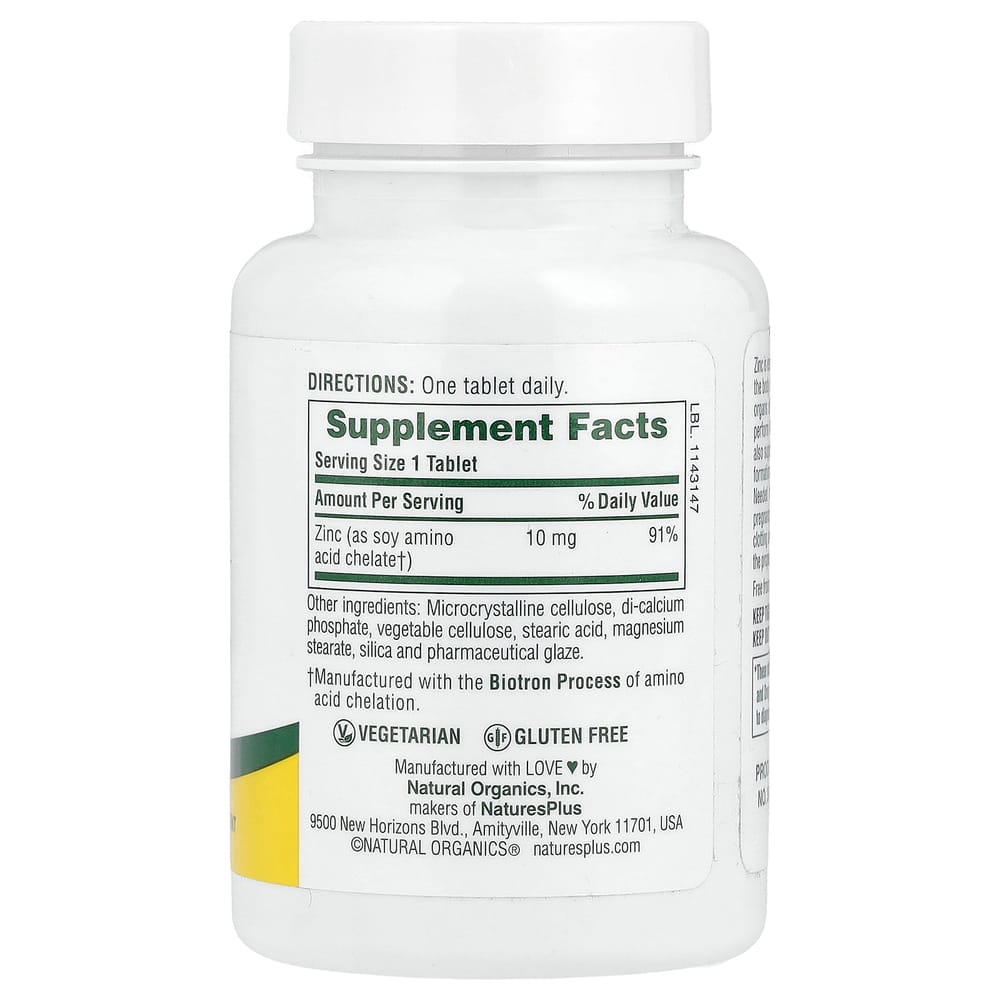 NaturesPlus Zinc 10 mg 90 Tablets