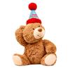 Birthday Hat Gift Bear Plush Toy, Teddy Bear Stuffed Animal, Cute Bedtime Cuddle Sleeping Bear Doll, Soft Comfort Toy for Girls
