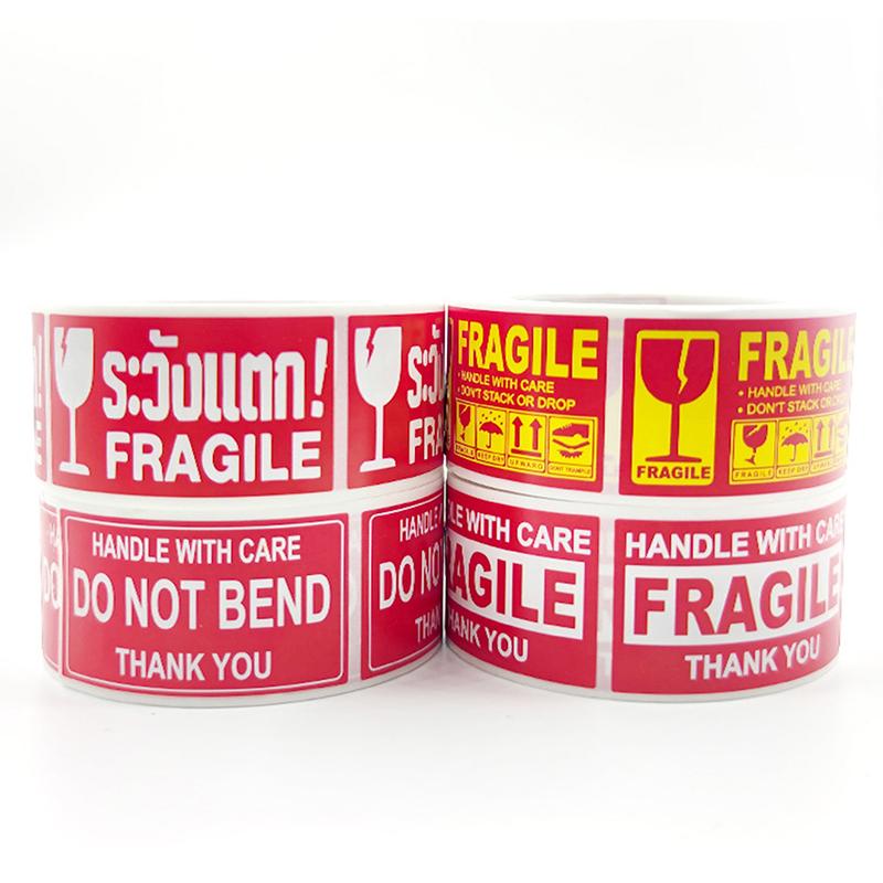 Предупреждение о хрупких товарах на английском языке, наклейка на медную пластину, этикетка, наклейка, советы по товарам, липкие