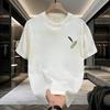 Men's Short-sleeved T-shirt Summer Thin Trendy Brand Loose Printing Half-sleeved Men's and Women's Pure Cotton T-shirt