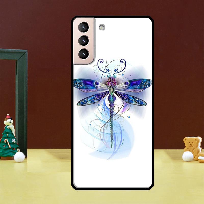 Чехол-Арт с изображением Стрекозы для Samsung Galaxy S23 S22 Ultra S21 Ultra S21 FE S9 S10 Note 10 Plus S20 FE Задняя крышка