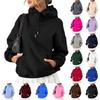 Women's Hoodie Casual Fashion Long Sleeved Solid Color Hooded Hoodie