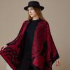 Scarf Women'S Versatile Thickened Warm Shawl Women'S Cashew Nut Flower Cashmere Cape