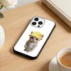 Чехол для телефона Goofy Cool Cats с большими глазами для iPhone 17 16 15 14 13 12 Max Plus, силиконовый, черный