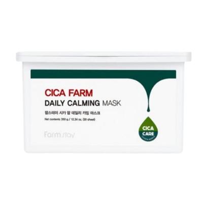 Успокаивающая маска для лица Cica Farm для ежедневного применения (30 шт.) - Быстрое успокоение и увлажнение