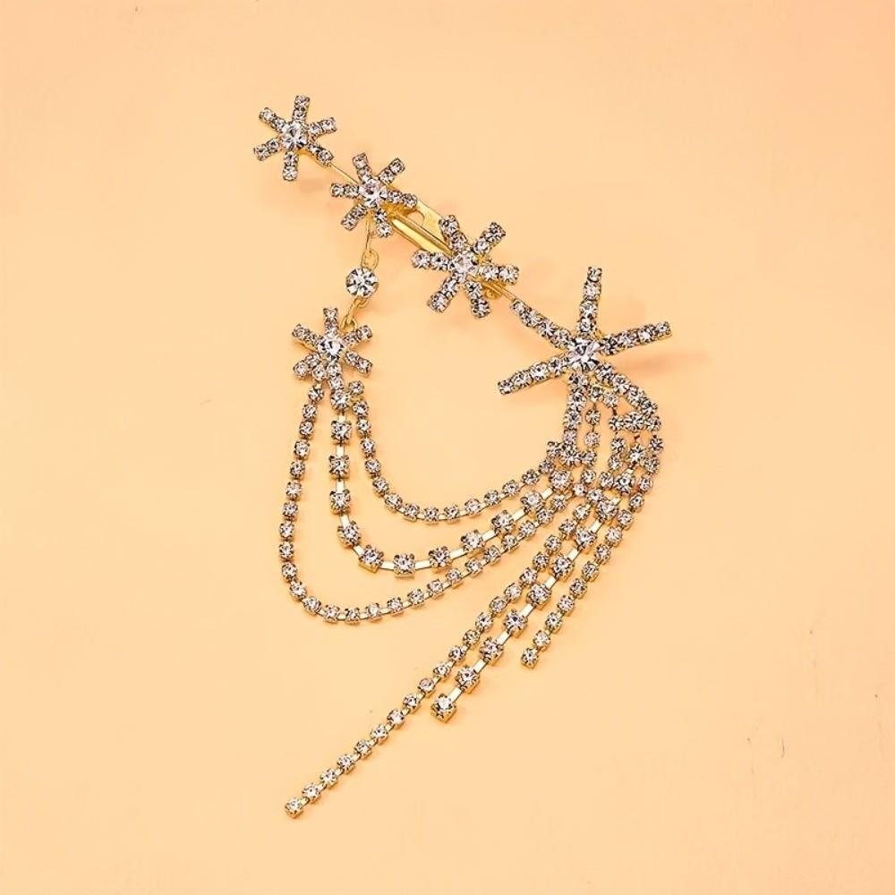 Multi-Layer Star Tassel Brooch Clothes Accessories Light Luxury Broochs Clothes Decoration
