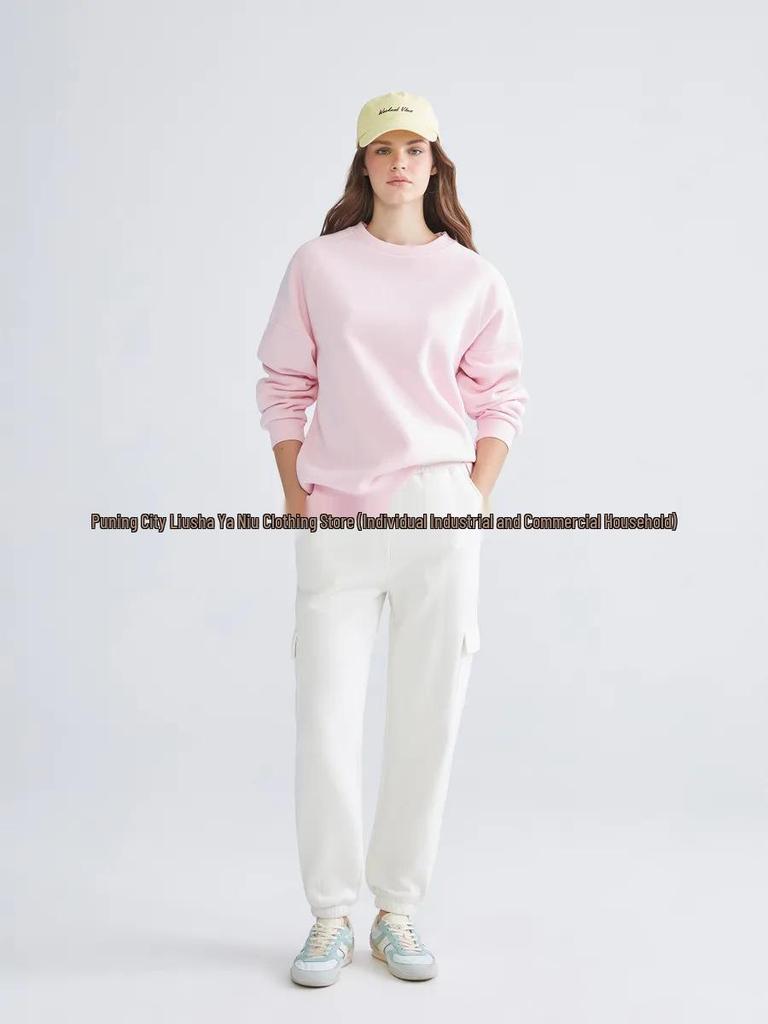 Trendy Oversized Thickened Round Neck Pullover Hoodie