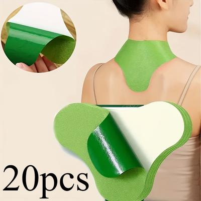 20 шт. плечевых пластырей для шеи, спины, талии и руки - зеленые согревающие подушечки для мышечного напряжения - незаменимы для домашнего использования