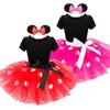Minnie Mouse Princess Toddler Dress With Cotton Blend Fabric For Girls