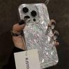 Маленький Цветочный Чехол Для Samsung Galaxy S24 S23 S22 Ultra S21 FE A16 A15 A34 A35 A55 A53 A54 5G S25 Шифоновая Текстура Блестящая Крышка