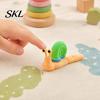 Colorful Snail Sculpture 3D Printed Figurines, Articulated Toy, Movable Joints Animal Twist Segmented Structure Toy Fidgety for Home Office