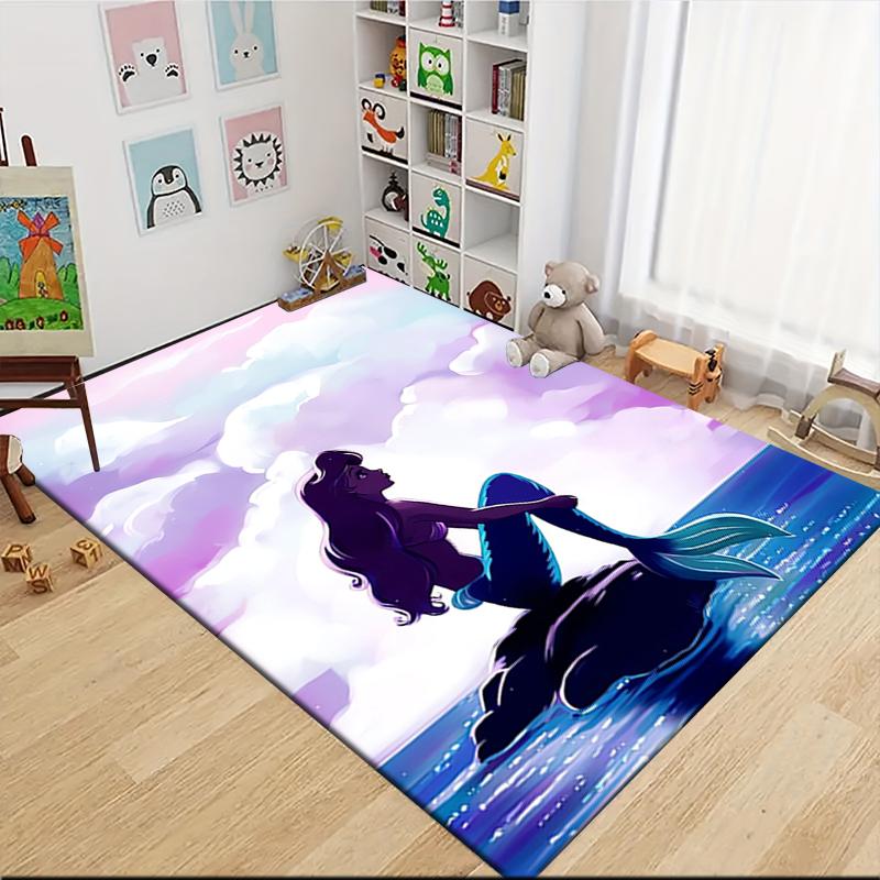 1Pc Elsa'S Magical Journey Carpet Rug Customizable Soft Washable Antislip Home Living Room Sofa Mats Personalized Rug 091763
