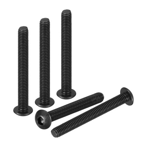 DTGN M3-0.5x25mm Hex Socket Head Bolts (50pcs), Carbon Steel Black Oxide, Ideal for Road Bikes, Mountain Bikes, Cars, and Motorcycles