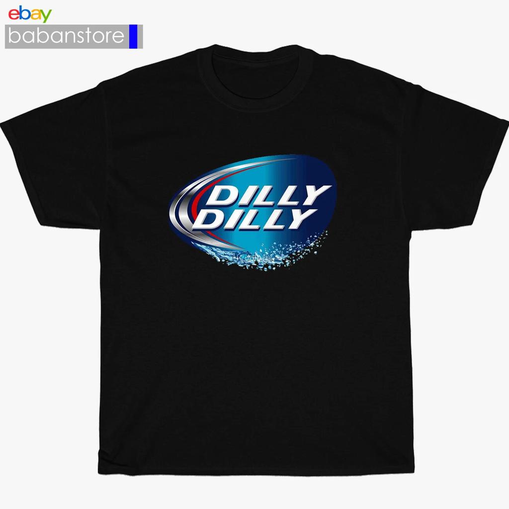 Новая черная/белая/серая/темно-синяя футболка Budweiser с логотипом Dilly Dilly, размеры S-5XL