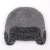 Warm Earflap Hat Windproof Windproof Hat New Knitted Beanie Hat  Unisex