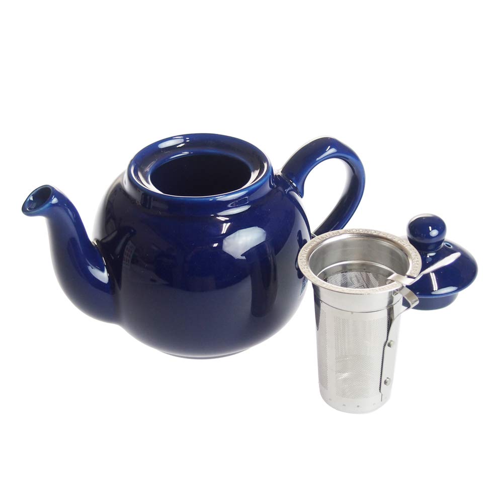 London Pottery Чайник для 2 чашек в деревенском стиле, кобальтово-синий 72190