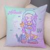 Декоративная наволочка в форме милой русалки, украшения для офиса, гостиной, дома