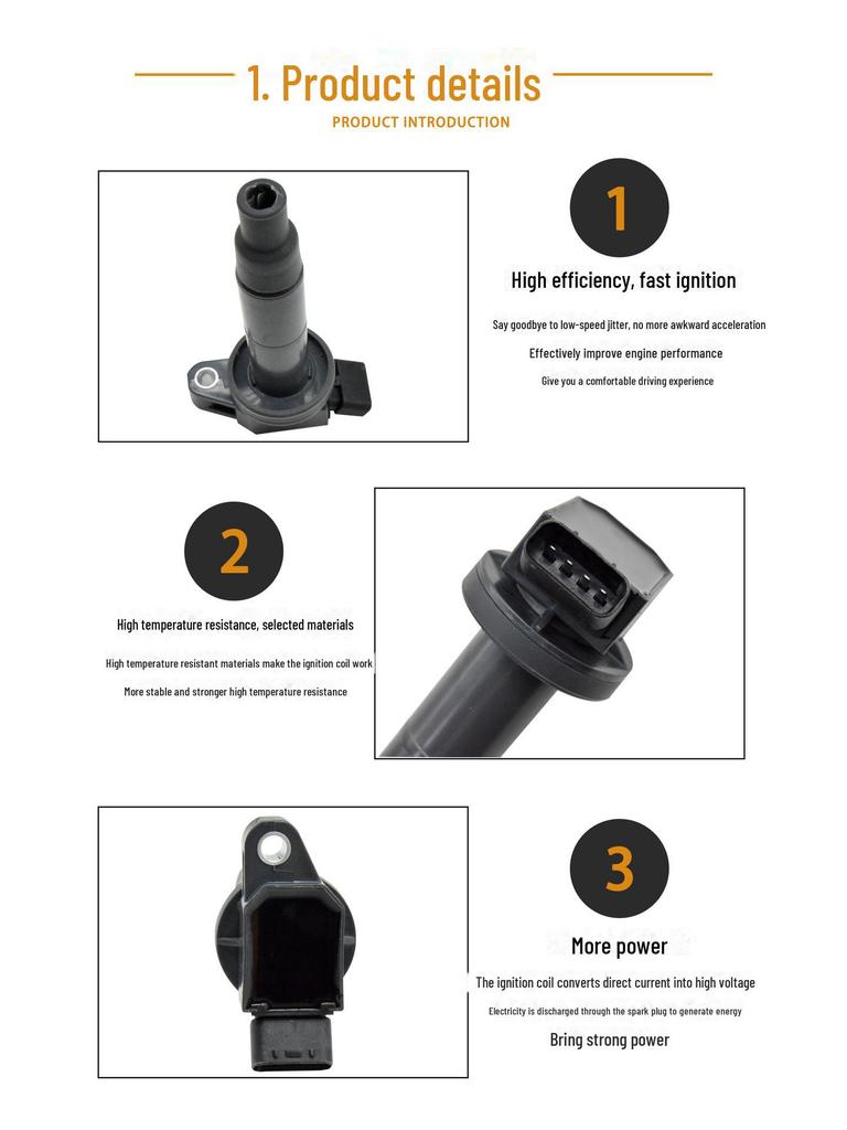 Катушка зажигания для Toyota Highlander/Camry (ОЕ 90919-02244, 90919-02243)