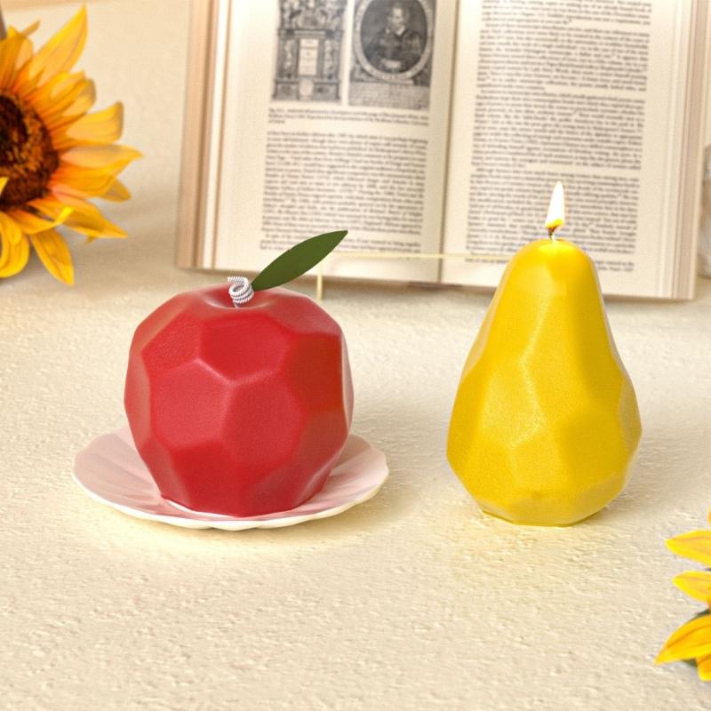 Snake Fruit Pear Shape Silicone Candle Mold Food Grade Silicone Heat Resistant For Making Candle Soap Chocolate Baking
