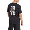 adidas Футболка Originals Manchester VRCT FW24 United Cotton, модная удобная спортивная футболка с круглым вырезом и коротким рукавом, мужские топы, черная JL6115