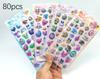 3D Relief Hollow Stickers - Cute Cartoon Anime Decals Waterproof for Kids Laptop Decor & Anime Fans Gift Presents