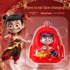 Брелок-подвеска для рюкзака Нечжа, меняющий выражение лица, подарок