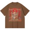 Хлопковая футболка плотностью 230 г/м² 100% Хлопок Heavy Metal Футболка с принтом рок-группы Популярная музыка Унисекс Тяжелая хлопковая футболка