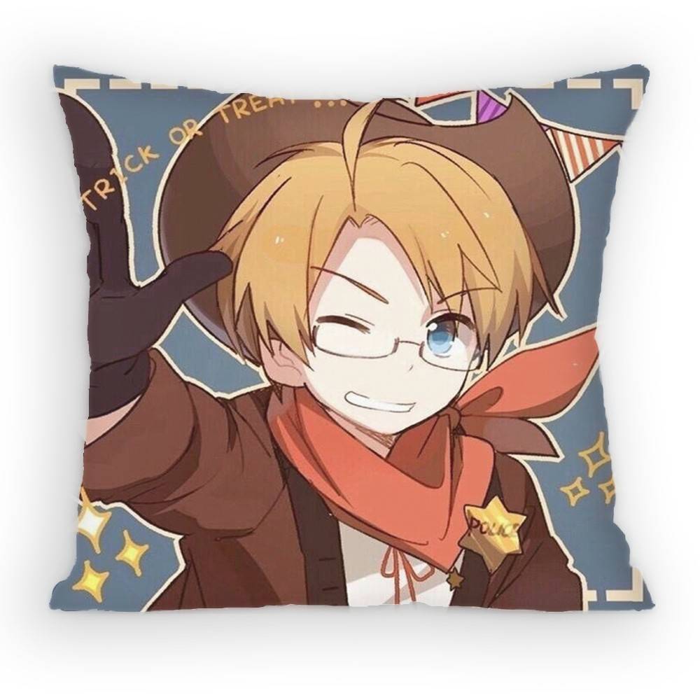 Аниме Hetalia WorldStars Альфред Ф. Джонс Наволочка для дивана, гостиной, спальни, изголовья, спинки, квадратная подушка, подушка для сна