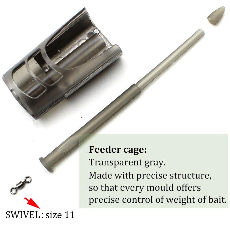 Method Feeder Fishing Carp Feeder Cage Round Square for Maggot Groundbait Carp Coarse Match Barbel Tackle Equipment