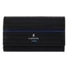 On Key Case 516602 LANVIN En Bleu Card Case Gusset Embossed Cowhide Blue [LANVIN Bleu] Men's [17]
