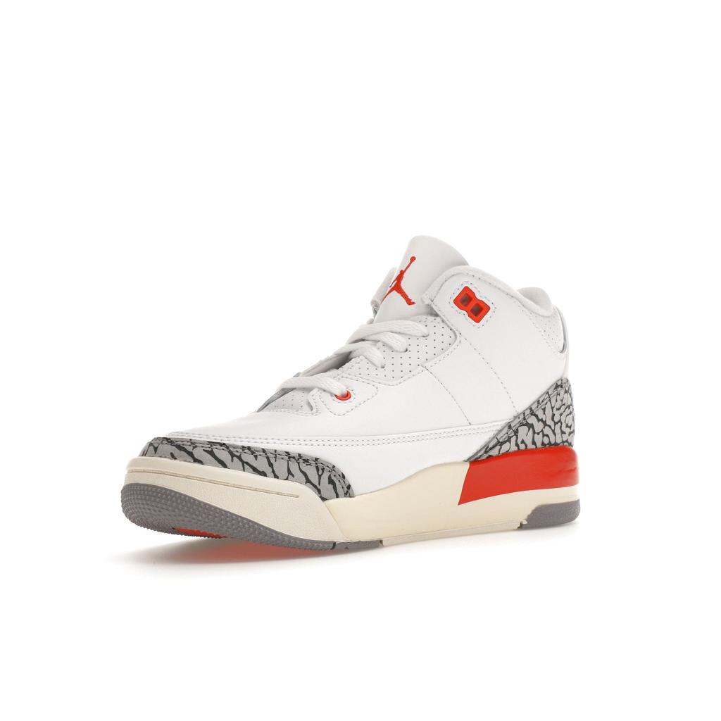 Air Jordan 3 Retro PS Georgia Peach Kids Sneakers White Cosmic-Clay Sail FQ9174-121