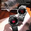 Умные часы со стальной полосой 1,43 дюйма Bluetooth спортивные часы с пульсометром браслет