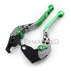 Зеленые рычаги тормозной муфты мотоцикла, регулируемые короткие с ЧПУ, совместимые с Z900 Z 900 2017-2023 2022 2018 