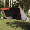 VidaXL Family Tent Tipi 8 Persons Grey and Orange Waterproof, Tent, Camping Shelter, Garden Shelter 4009447