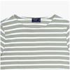 Saint James Унисекс Футболка с длинным рукавом Modern Stripe 9858 Миндаль Снег