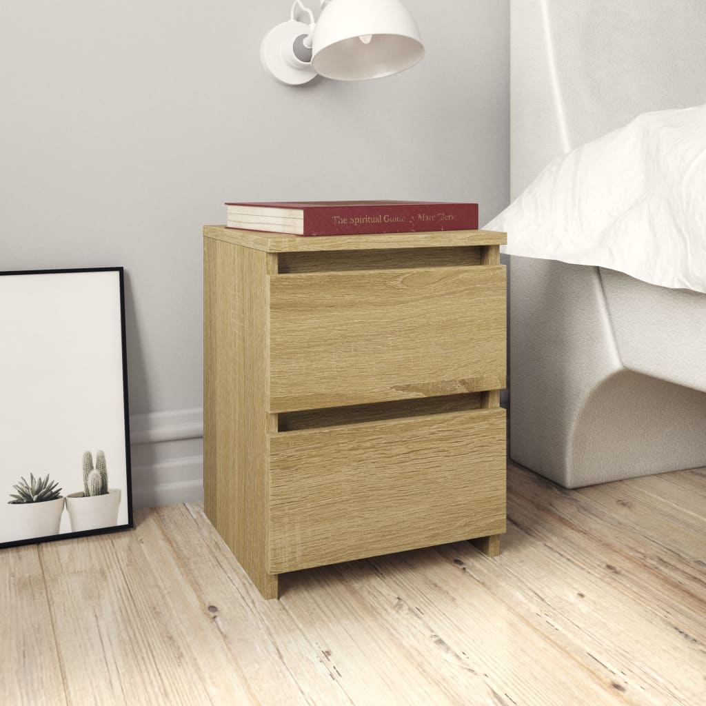 Nightstand Sonoma Oak 30x30x40 cm Particleboard