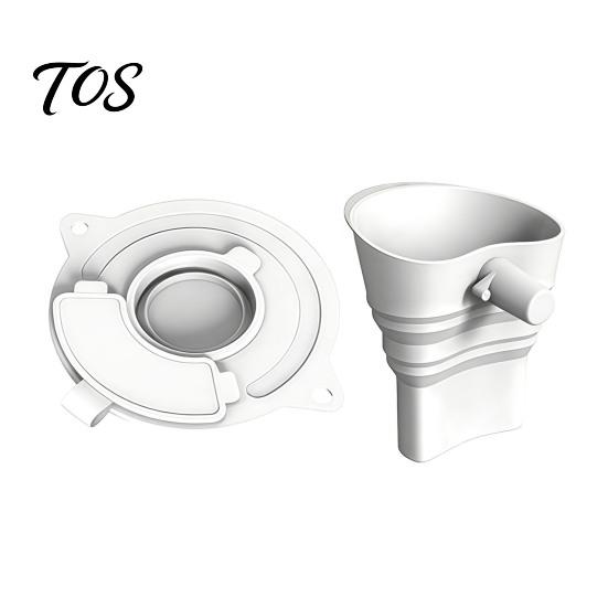 Accessories Flour Funnel And Bowl Cover for Kitchen Aid Mixer, Mess Free Silicone Collapsible Pouring Stand Mixers Shield Attachment, 3 in 1