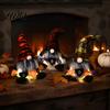 Полосатые Вязаные Гномы Хэллоуин Плюшевый Гном Украшение Жуткий Бу Шведский Томте Эльф Фигурка Многоярусная Поднос Украшения Скандинавский Гном Украшение