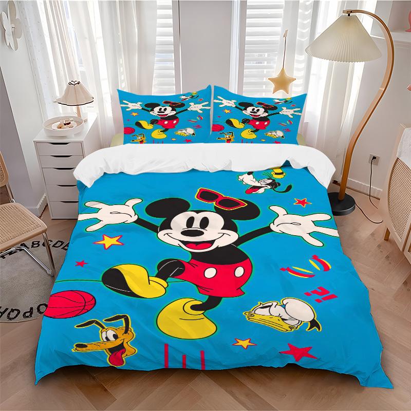 3pcs set Mickey Mouse, Pluto, Donald Duck print bedding quilt cover, soft and comfortable quilt cover suitable for bedroom and guest room34